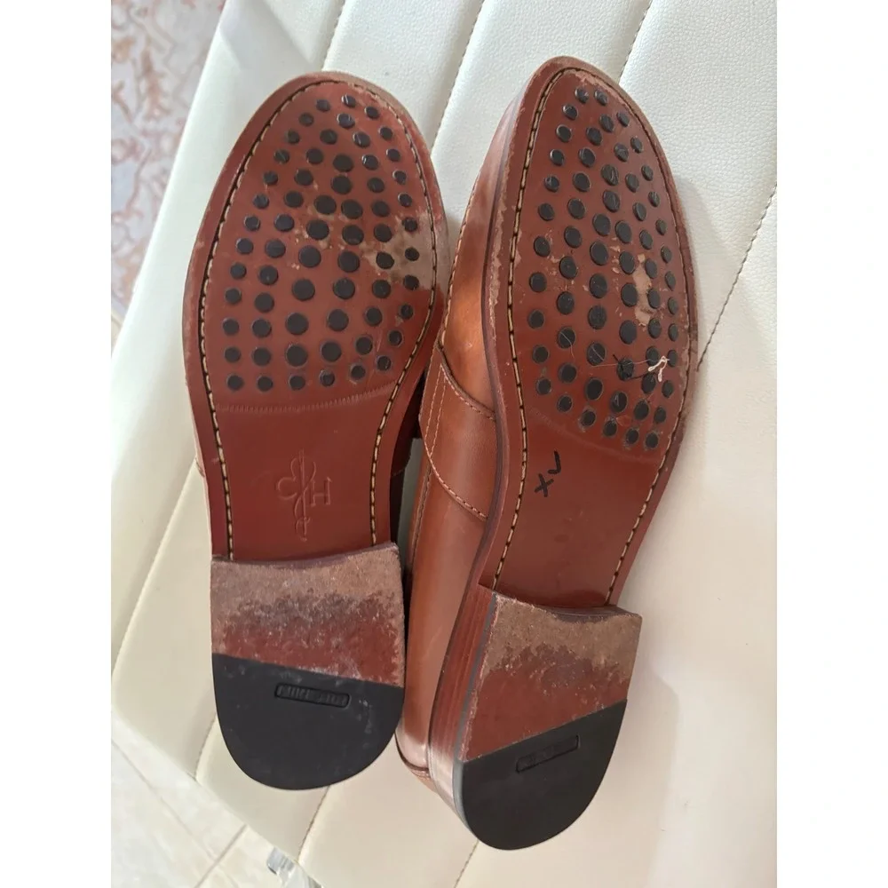 Cole Haan Mens Pinch Penny Loafer British Tan Leather Nike Air C09701 11.5 M